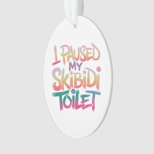 Draag mezelf roze ornament (voorkant)