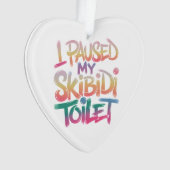 Draag mezelf roze ornament (voorkant)