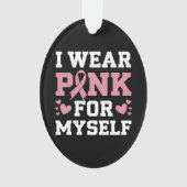 Draag mezelf roze ornament (voorkant)