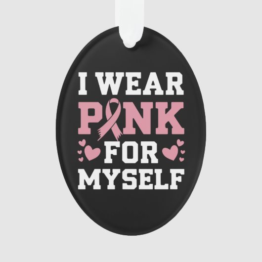 Draag mezelf roze ornament (voorkant)
