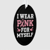 Draag mezelf roze ornament (voorkant)