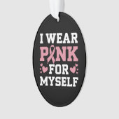 Draag mezelf roze ornament (voorkant)