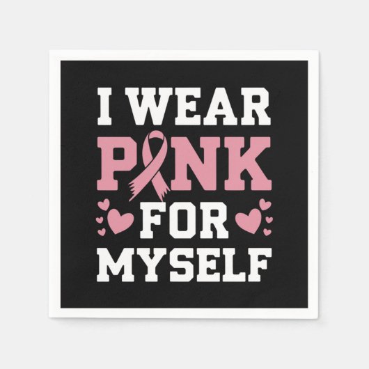 Draag mezelf roze servet (Voorkant)