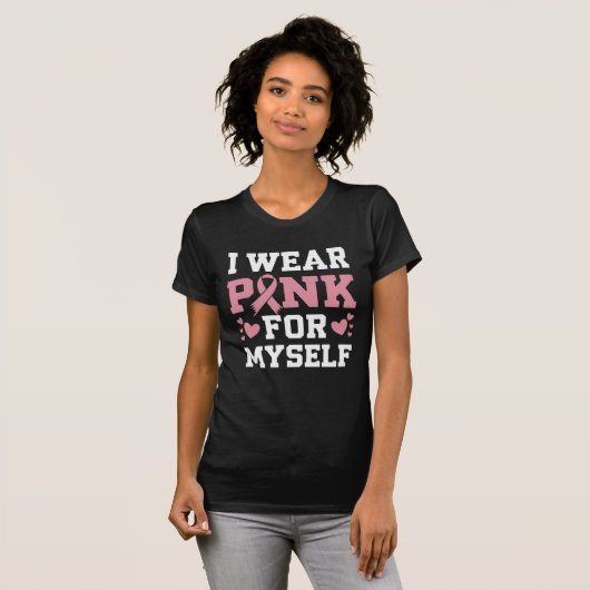 Draag mezelf roze t-shirt (Voorkant volledig)