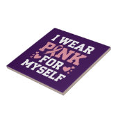Draag mezelf roze tegeltje (Zijkant)