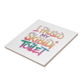 Draag mezelf roze tegeltje (Zijkant)