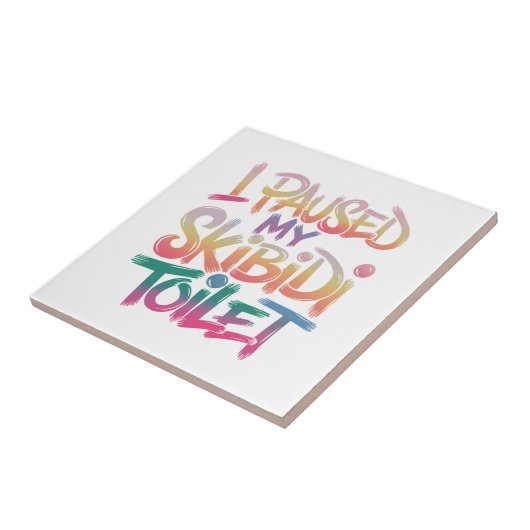 Draag mezelf roze tegeltje (Zijkant)