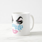 "Draag mijn gezicht!" KoffieMok (Voorkant rechts)