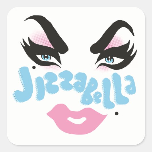 "Draag mijn gezicht!" Stickers (Voorkant)