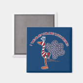 Draag mijn kleuren met trots magneet (Voorkant / Achterkant)