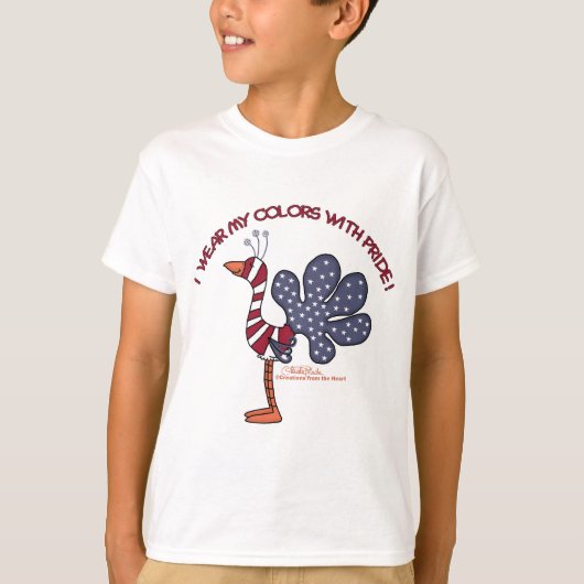 Draag mijn kleuren met trots t-shirt (Voorkant)