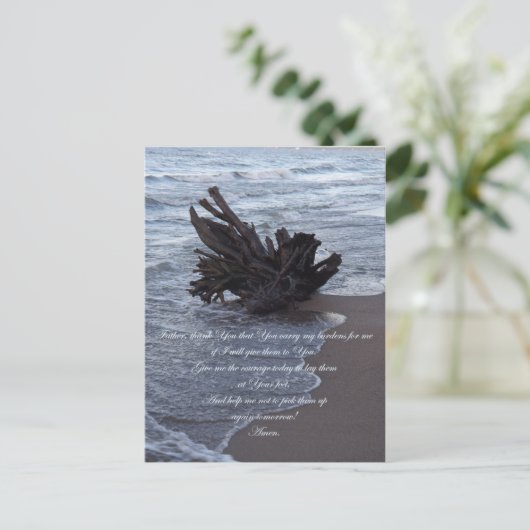 Draag mijn lasten Briefkaart (Staand voorkant)