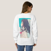 Draag Mooie Vrouwen Sweatshirt – Minimalistische S (Achterkant volledig)