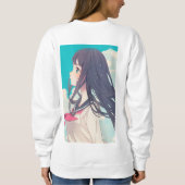 Draag Mooie Vrouwen Sweatshirt – Minimalistische S (Achterkant)