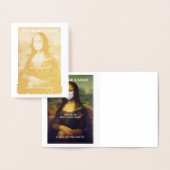 DRAAG NET EEN MASKMONA LISA Gold Foil Kaart (Display)