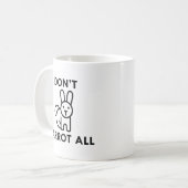 Draag niet alles. koffiemok (Voorkant links)