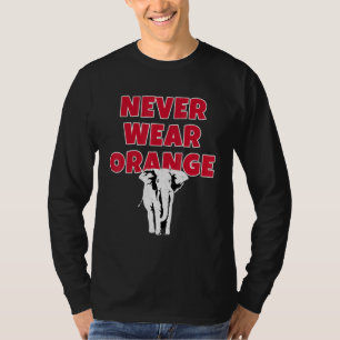 Draag Nooit Oranje olifant De getijden zijn Crimso T-shirt
