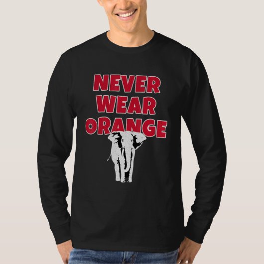 Draag Nooit Oranje olifant De getijden zijn Crimso T-shirt (Voorkant)