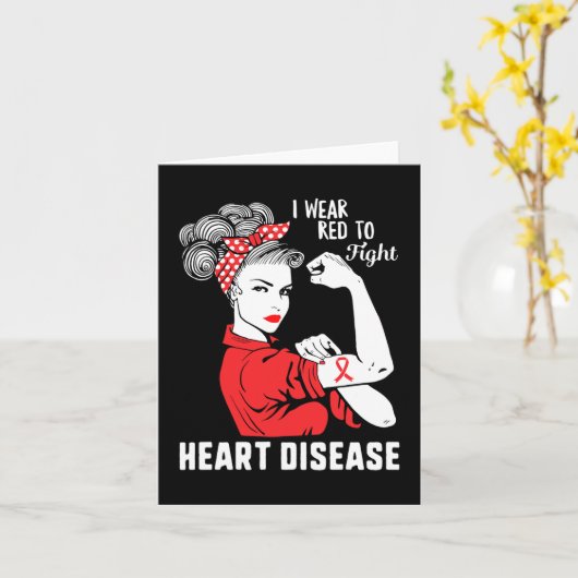 Draag om het bewustzijn van hart- en vaatziekten t kaart (Gele Bloem)