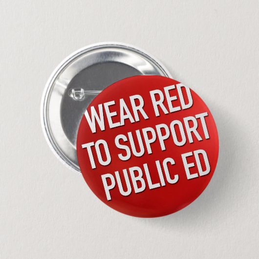 Draag om openbare Ed te ondersteunen Ronde Button 5,7 Cm (Voorkant /achterkant)