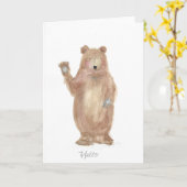 draag ontwerpwenskaart, spatie binnen, kaart (Gele Bloem)