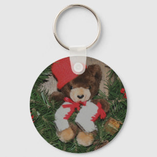 Draag op Kerstmis van de Kroon Vakantie Keychain