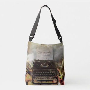 Draag op Steampunk Shakespeare Quote Bag Crossbody Tas