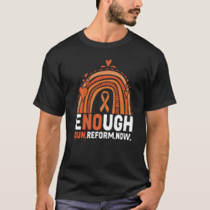 Draag Oranje dag van Pistool-eindbewustmaking T-shirt