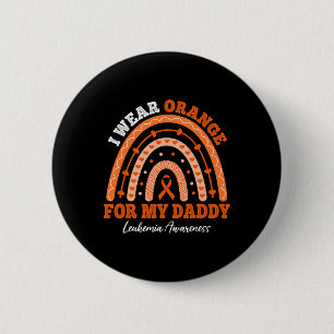 Draag Oranje lint voor papa leukemie bewustzijn RA Ronde Button 5,7 Cm