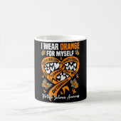 Draag Oranje MS Warrior Multiple Sclerose Koffiemok (Center)