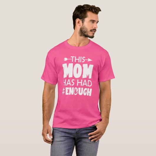 Draag Oranje Pistool dat deze moeder genoeg verbod T-shirt (Voorkant volledig)