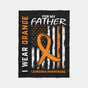 Draag Oranje Vader Vader Leukemie Bewustzijn Ameri Fleece Deken