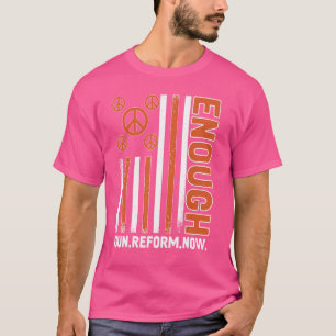 Draag Oranje vlag genoeg Pistool geweld T-shirt