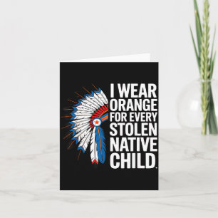 Draag Oranje voor Eénheid van elk Inheems Amerikaa Kaart