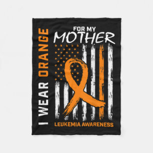 Draag Oranje Voor Mijn Moeder Leukemiebewustzijn A Fleece Deken