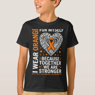 Draag oranje voor multiple sclerose bewustzijn t-shirt
