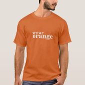 draag oranje #wearorange t-shirt (Voorkant)