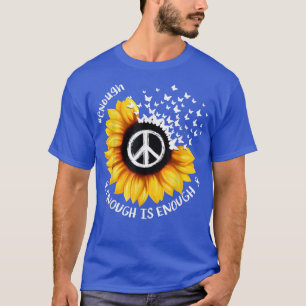 Draag Oranje zonnebloem Voldoende Pistool Violenc T-shirt
