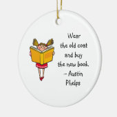 Draag oude munt Koop nieuwe boekencute Girl Readin Keramisch Ornament (Links)