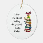 Draag oude munt Koop nieuwe boekencute Girl Readin Keramisch Ornament (Links)