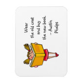 Draag oude munt Koop nieuwe boekencute Girl Readin Magneet (Verticaal)