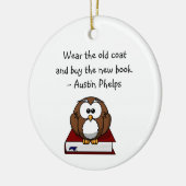 Draag oude munt koopt nieuwe boekenknoopjes met ee keramisch ornament (Links)