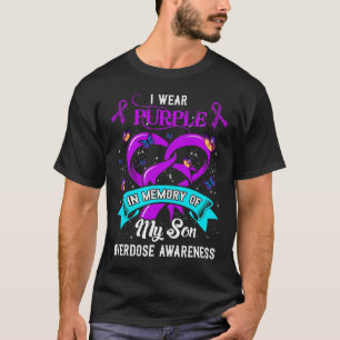 Draag Paars in herinnering brengen van mijn zoon O T-shirt