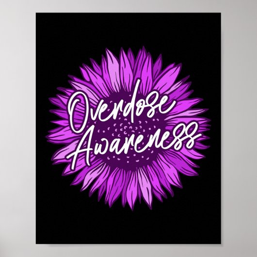 Draag Paars Overdosering Bewustzijn geeft Survivor Poster (Voorkant)