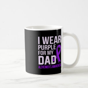 Draag Paars voor Pap Alzheimer Awareness Ribbon G Koffiemok