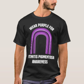 Draag Paars voor Retinitis Pigmentosa bewustzijn T-shirt