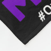 Draag Paarse herinnering aan mijn zoon overdosis c Fleece Deken (Hoek)