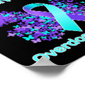 Draag Paarse in het geheugen voor mijn zus overdos Poster (Hoek)