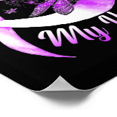 Draag Paarse ter nagedachtenis aan mijn oom overdo Poster (Hoek)