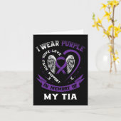 Draag Paarse ter nagedachtenis aan mijn TIA alvlee Kaart (Gele Bloem)